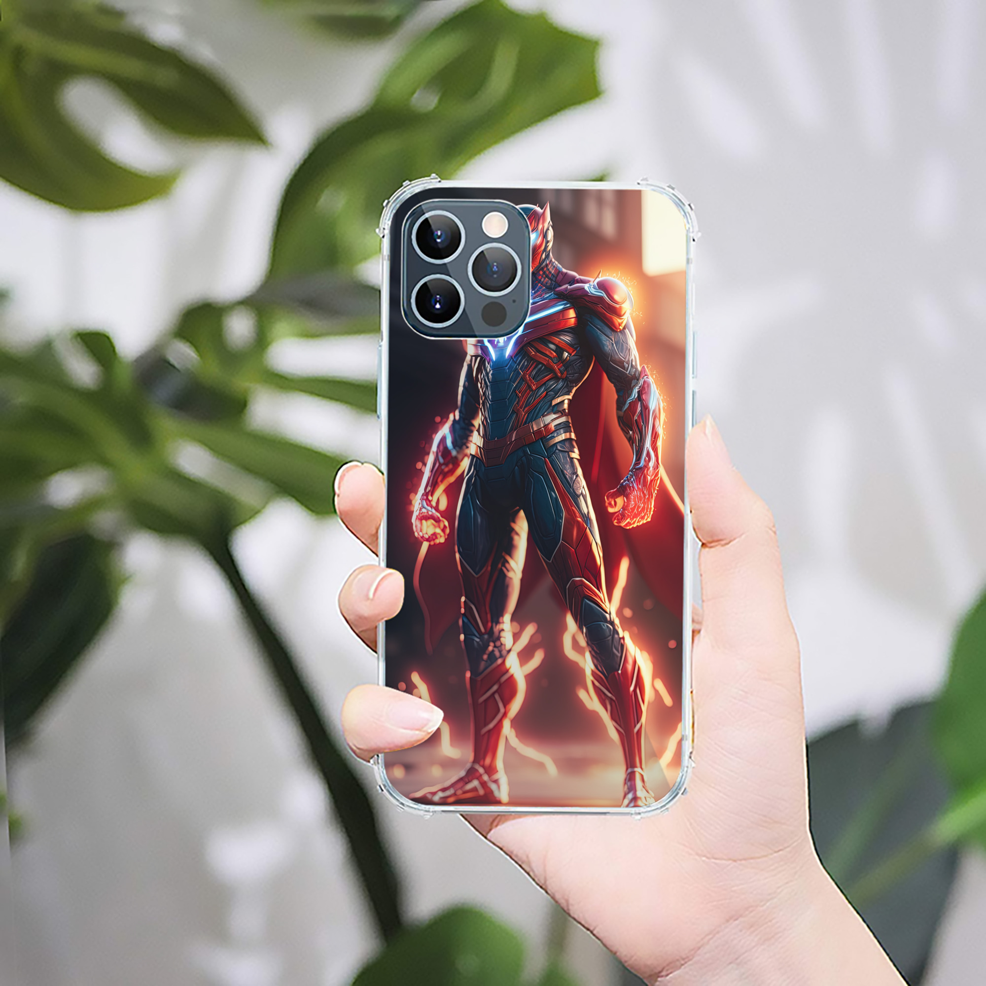 （画像用） Spider Man スパイダーマン 【iPhone 12シリーズ対応】透明スマホケース（クリアソフトケース）